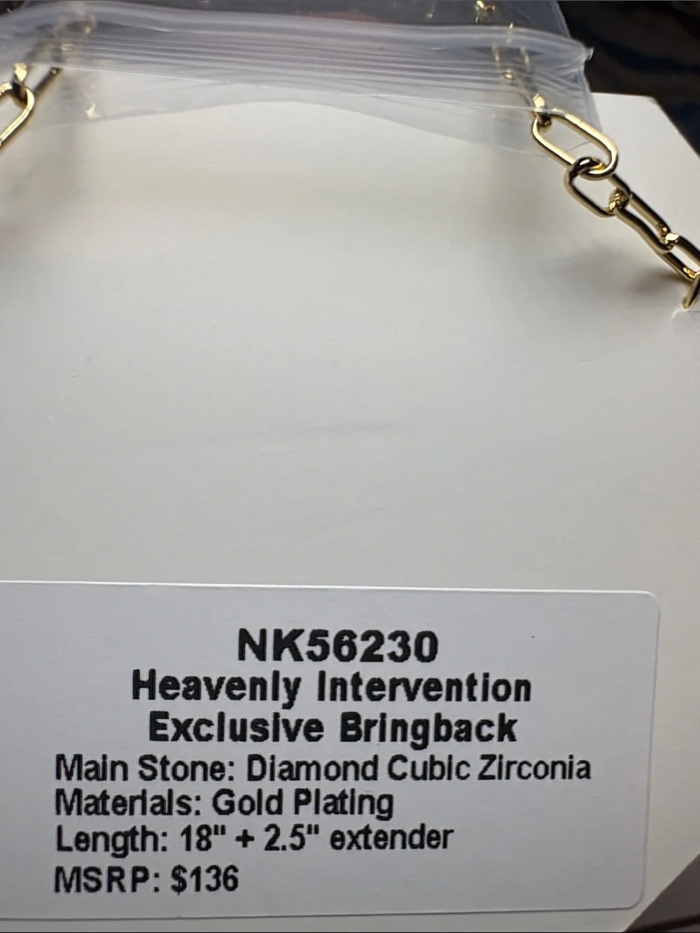 Bomb Party - OG Necklace - Exclusive Bringback - Diamond CZ - Gold